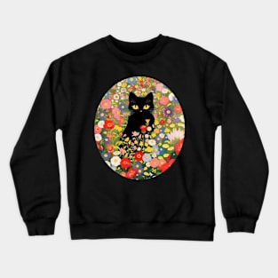 Copy of Vintage Gustav Klimt Cat Crewneck Sweatshirt